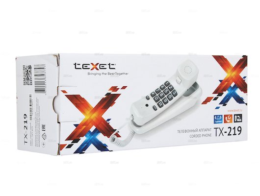 Проводной телефон TeXet TX-219 светло-серый